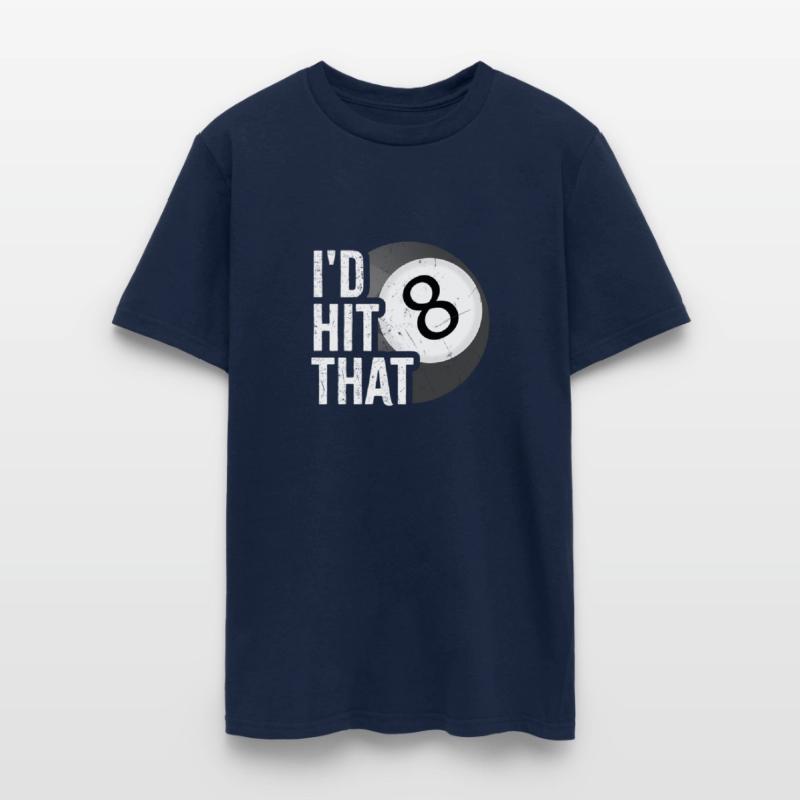 Billiards I'D Hit That Pool Balls Player 8 Eight B