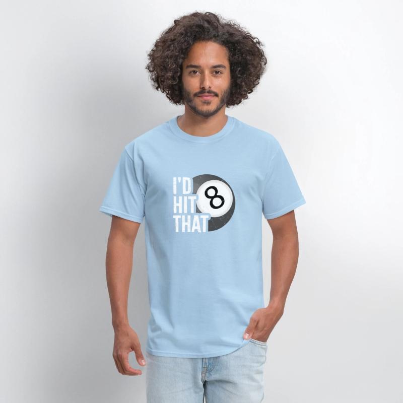 Billiards I'D Hit That Pool Balls Player 8 Eight B