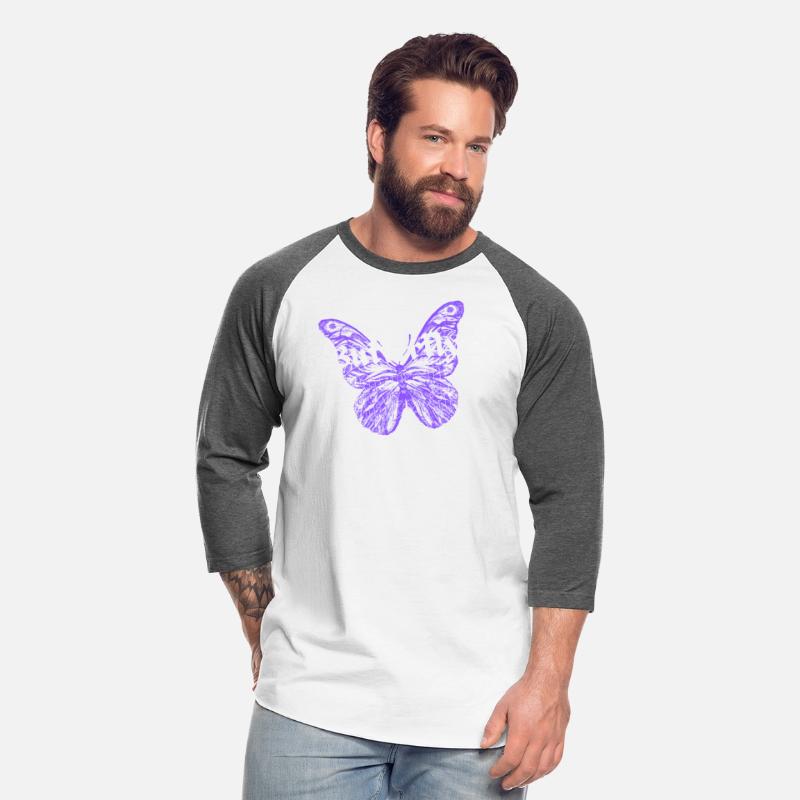 Black Purple White Modern Illustrated Butterfly