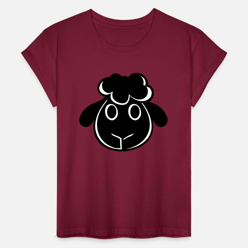 Black Sheep Face Head Small Cute Child Lamb Comic