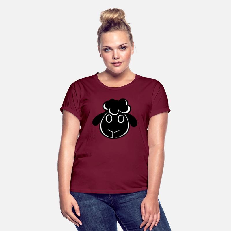 Black Sheep Face Head Small Cute Child Lamb Comic