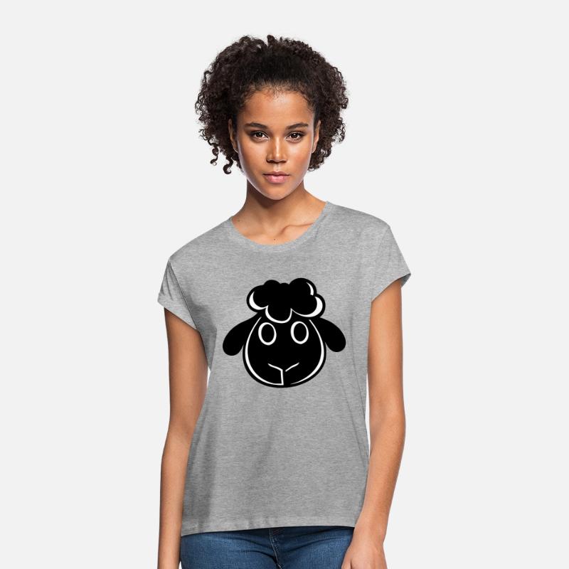 Black Sheep Face Head Small Cute Child Lamb Comic