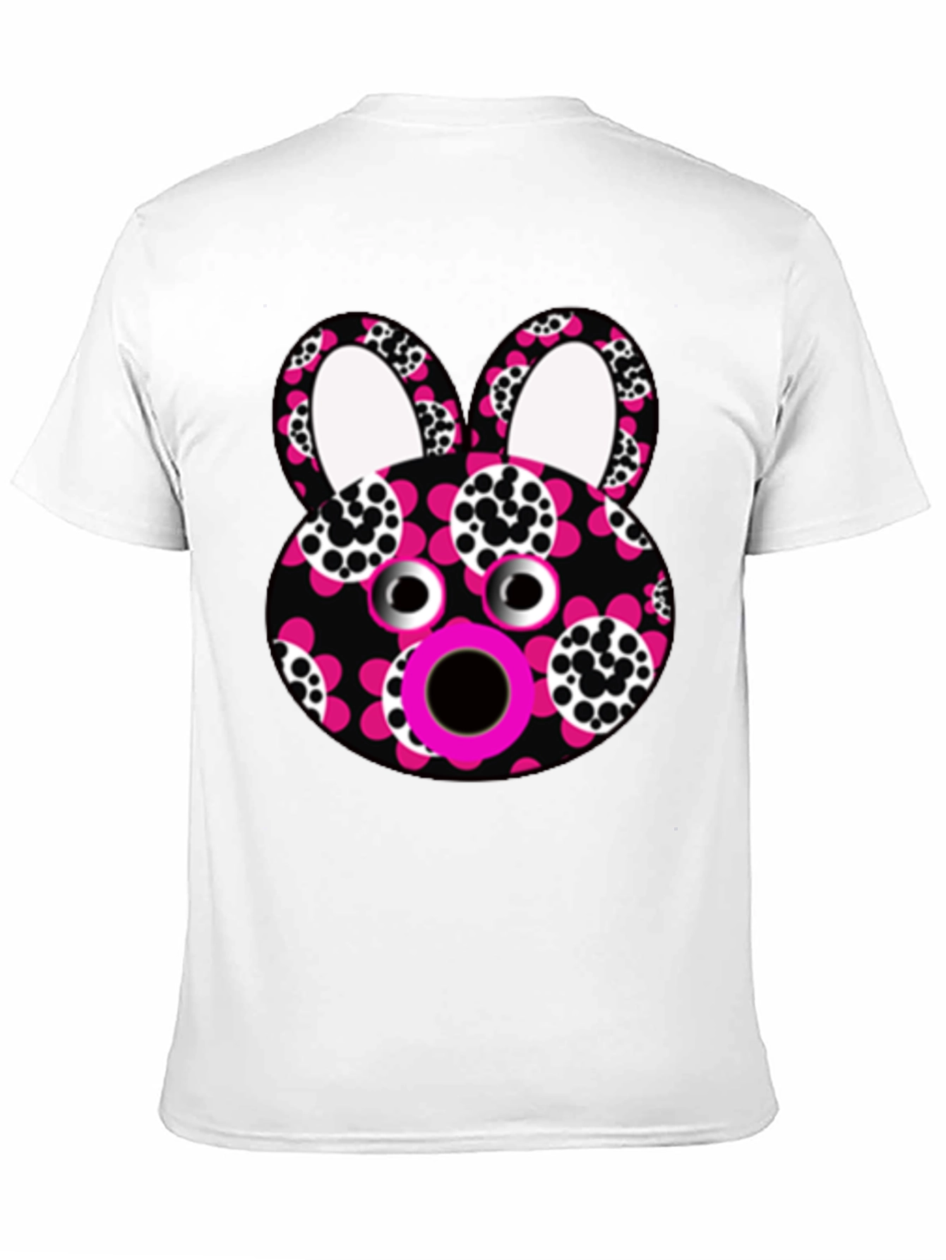 Funky Floral Bunny T-Shirt - Unique Graphic Tee