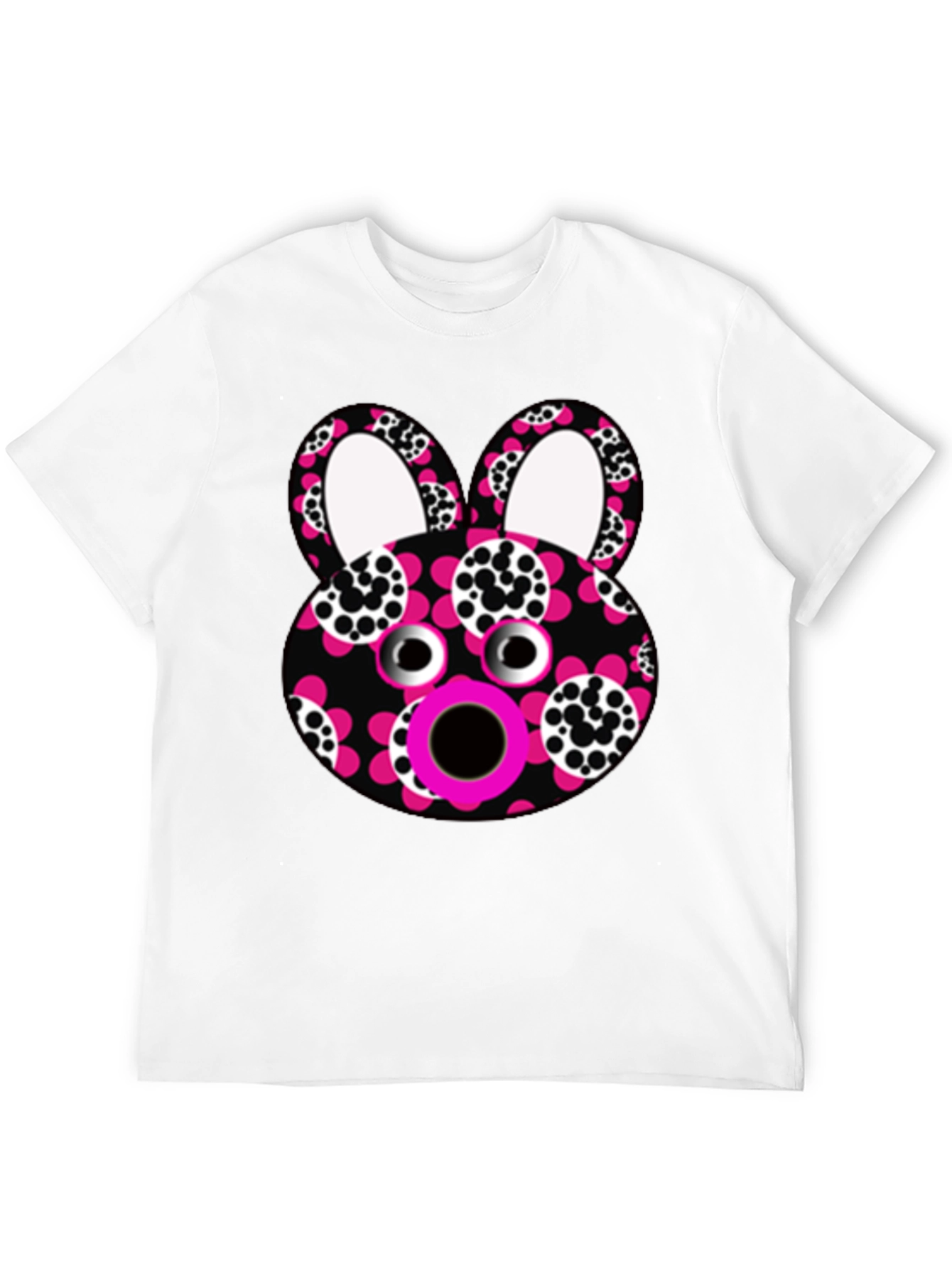 Funky Floral Bunny T-Shirt - Unique Graphic Tee