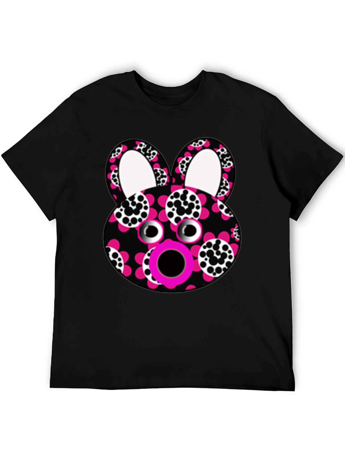 Funky Floral Bunny T-Shirt - Unique Graphic Tee