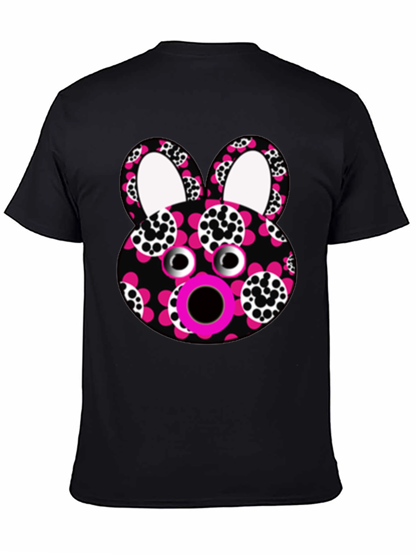 Funky Floral Bunny T-Shirt - Unique Graphic Tee
