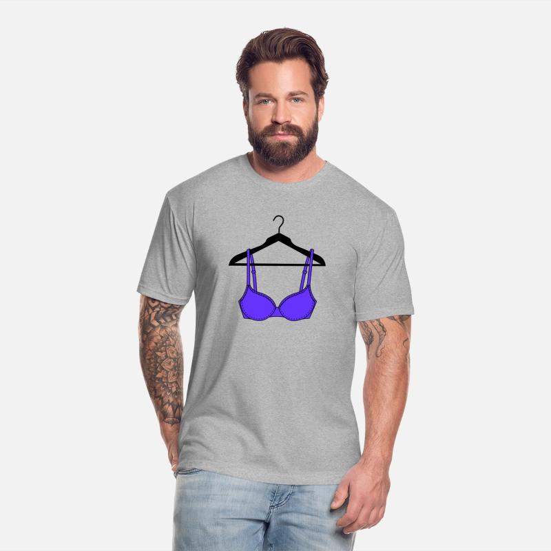 Blue bra with on clothes hanger. lingerie