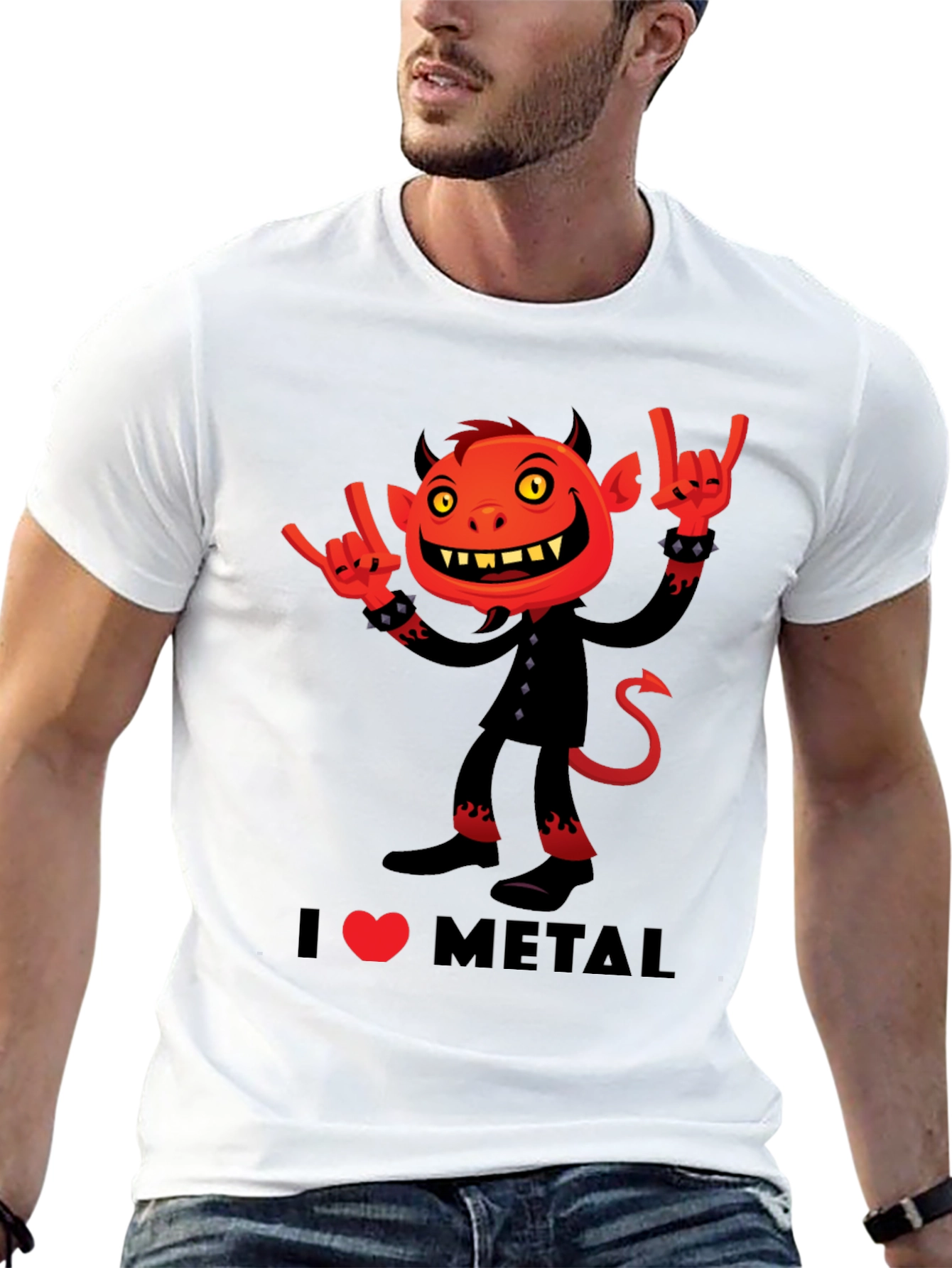 I Heart Metal Devil Graphic Tee