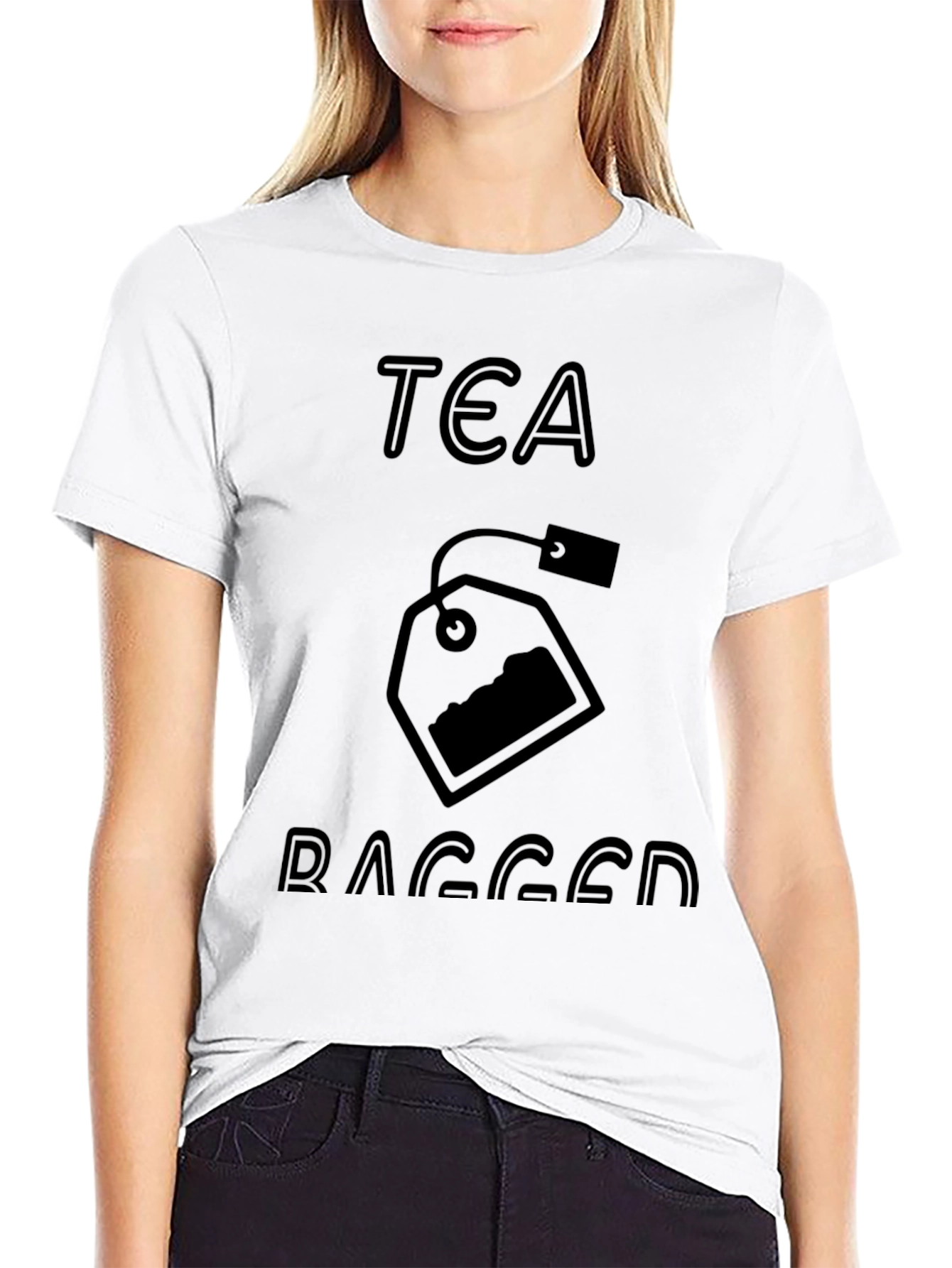 Tea Bagged Graphic T-Shirt - Black