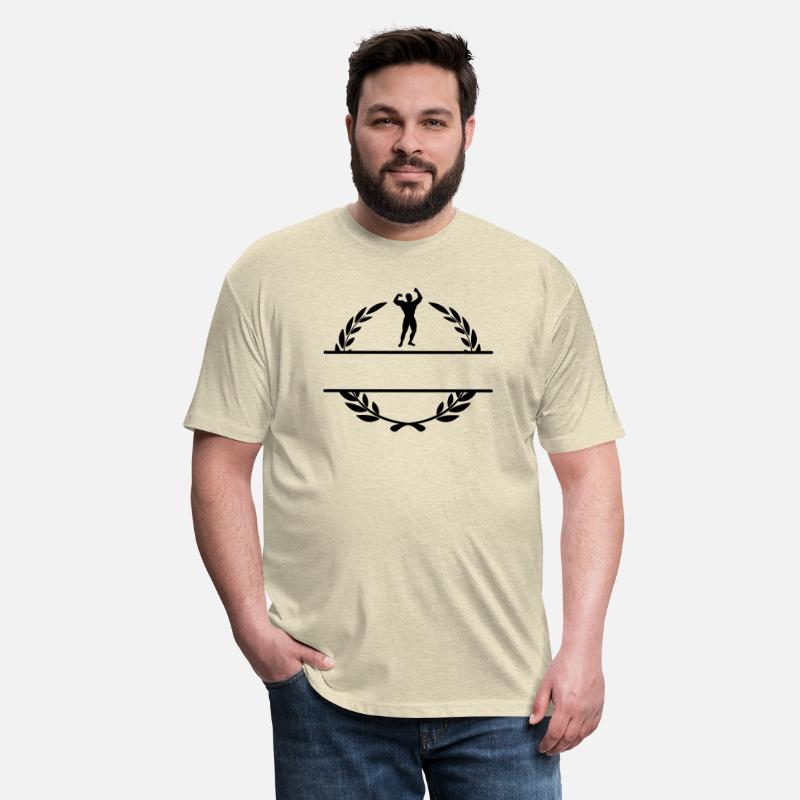 Bodybuilder in laurel wreath