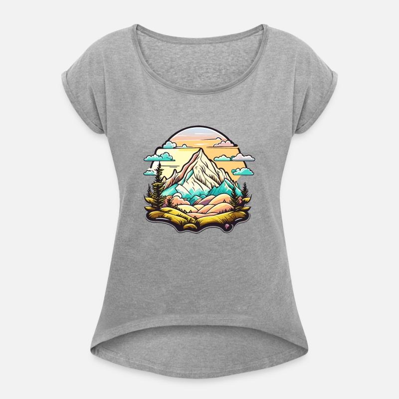 Boho Abstract Mountain Landscape