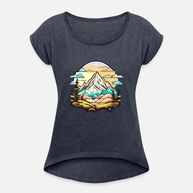 Boho Abstract Mountain Landscape