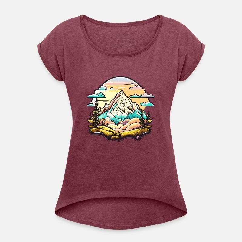 Boho Abstract Mountain Landscape