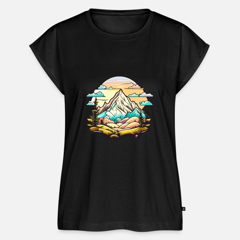 Boho Abstract Mountain Landscape