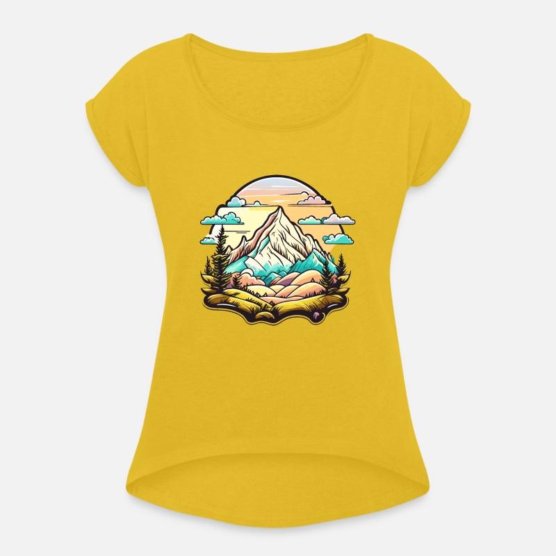 Boho Abstract Mountain Landscape