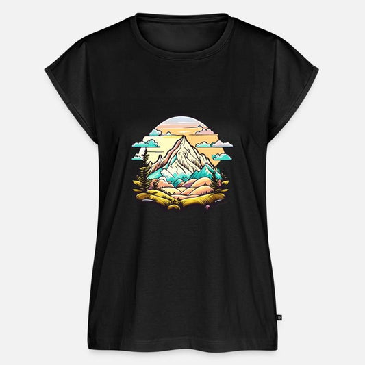 Boho Abstract Mountain Landscape