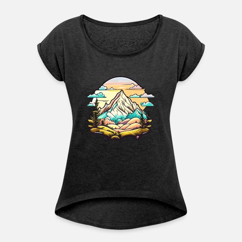 Boho Abstract Mountain Landscape