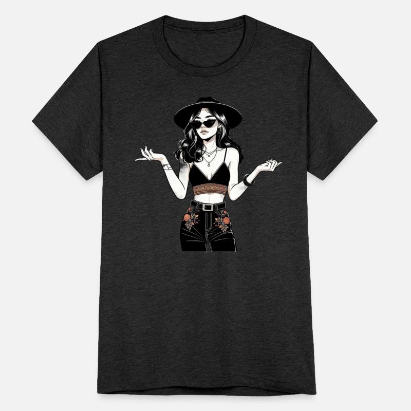 Boho Chic Attitude in Dark Tones Sweet Lady