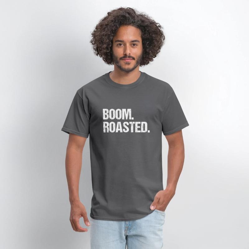 Boom Roasted Distressed Saying