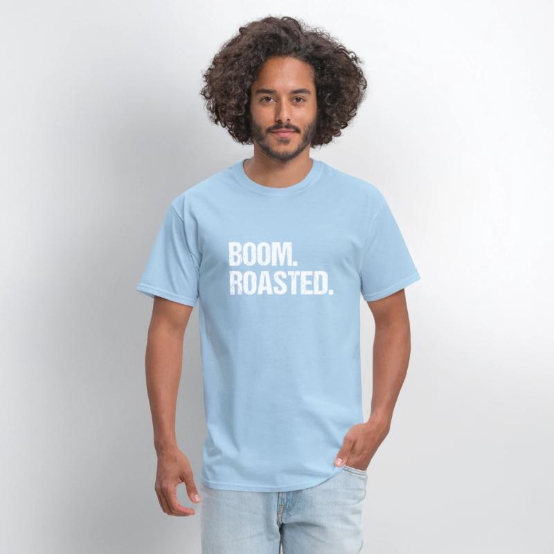 Boom Roasted Distressed Saying