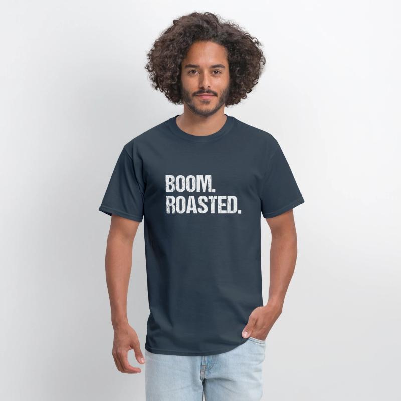 Boom Roasted Distressed Saying