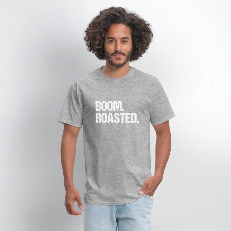 Boom Roasted Distressed Saying