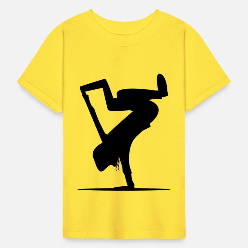 Break dance Bboy Bgirl Cartoon silhouette