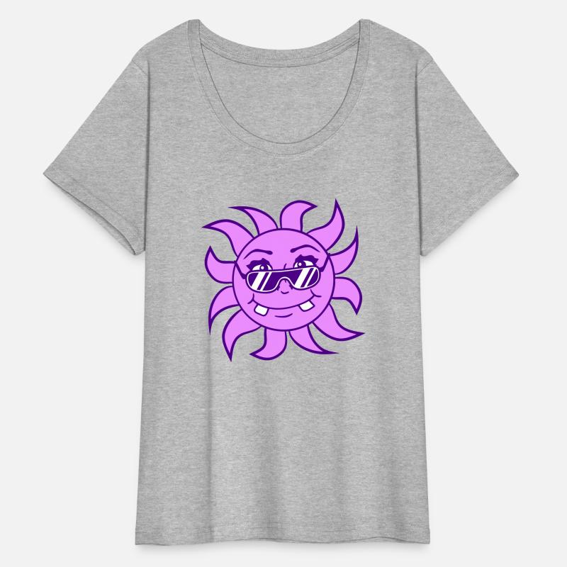 Bright Sun Funny Happy Face Smile Comic Cartoon