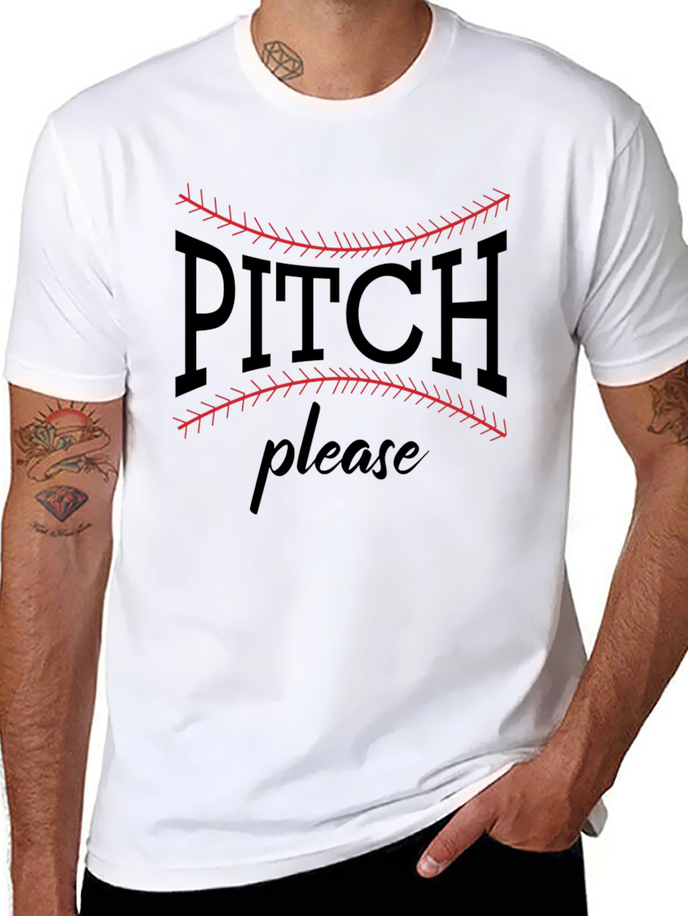 Pitch Please Baseball T-Shirt