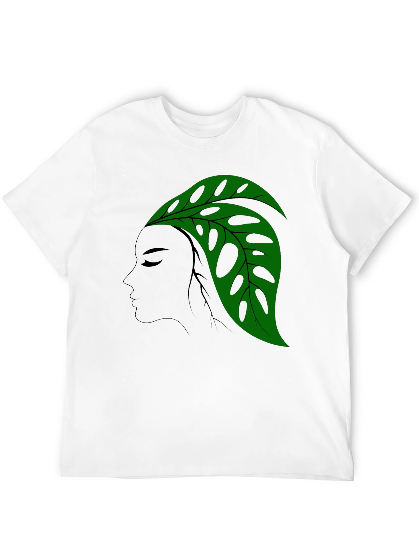 Monstera Leaf Lady Graphic T-Shirt