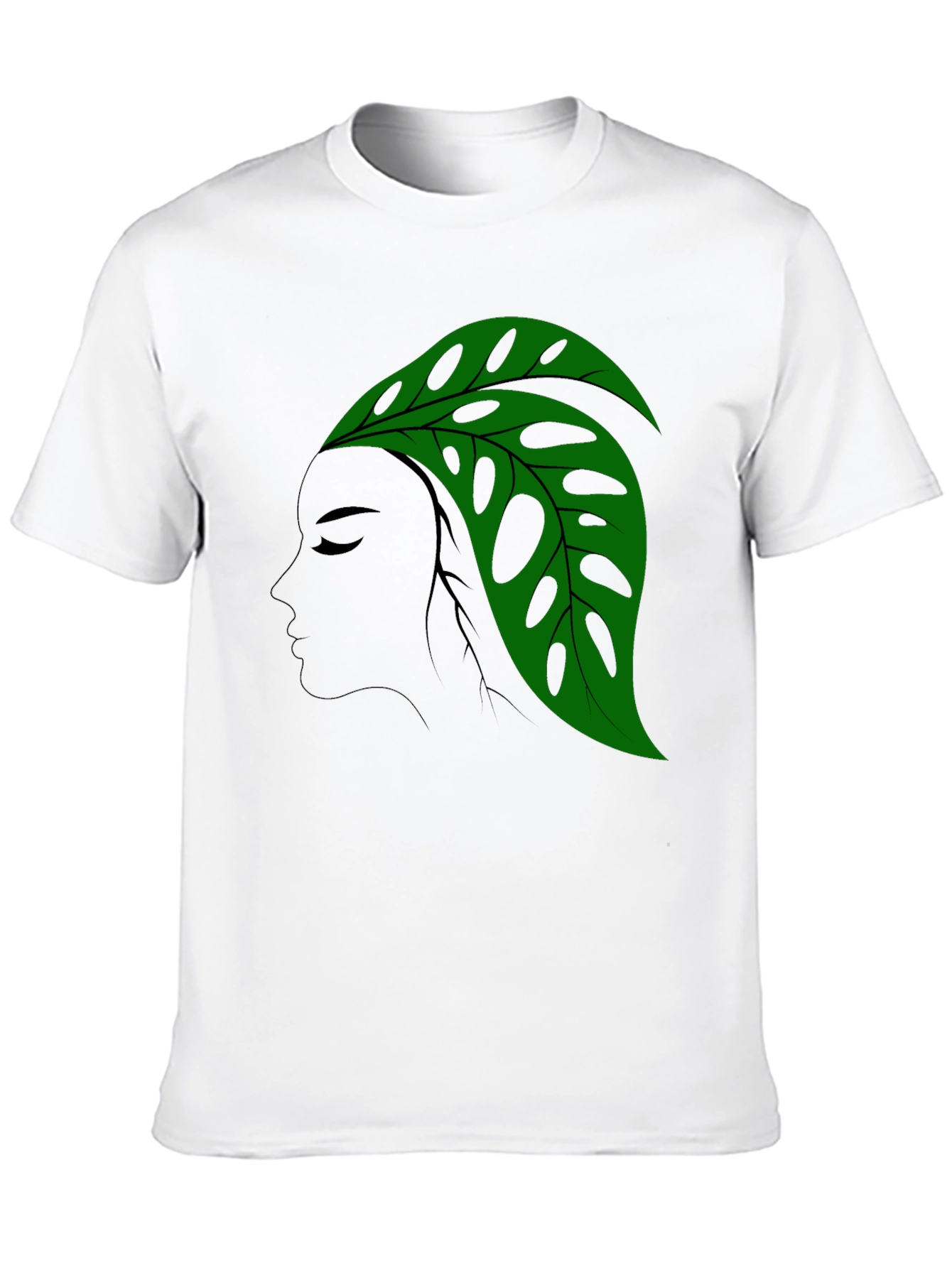 Monstera Leaf Lady Graphic T-Shirt