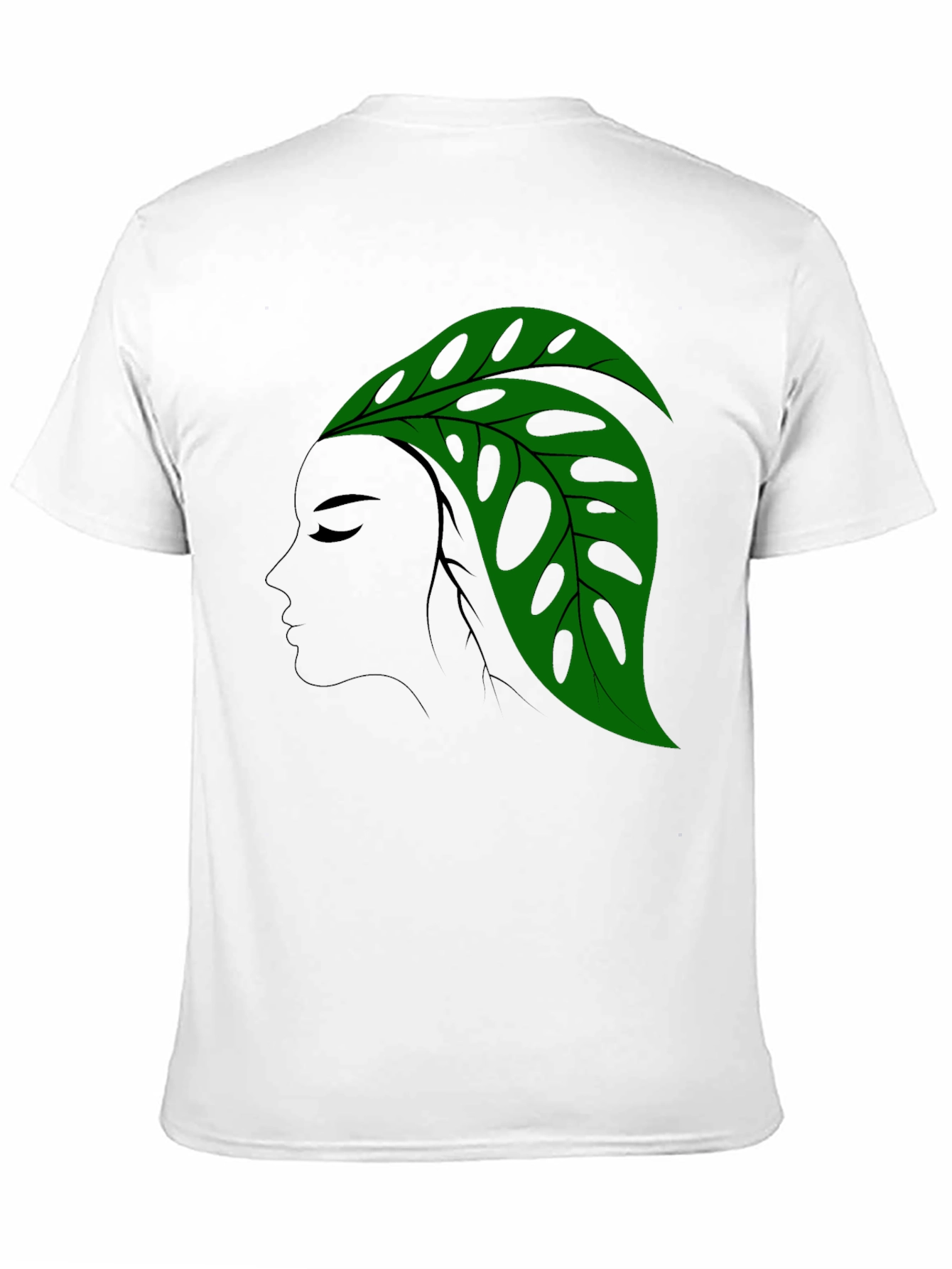 Monstera Leaf Lady Graphic T-Shirt