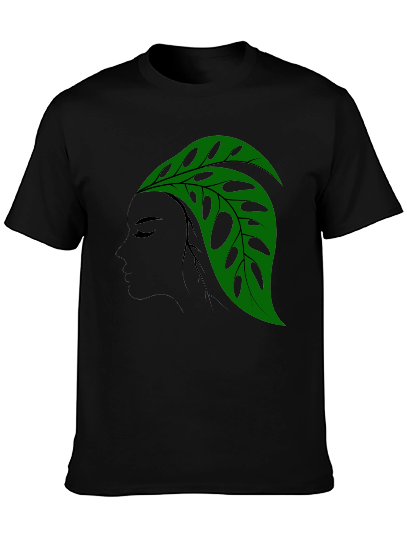 Monstera Leaf Lady Graphic T-Shirt