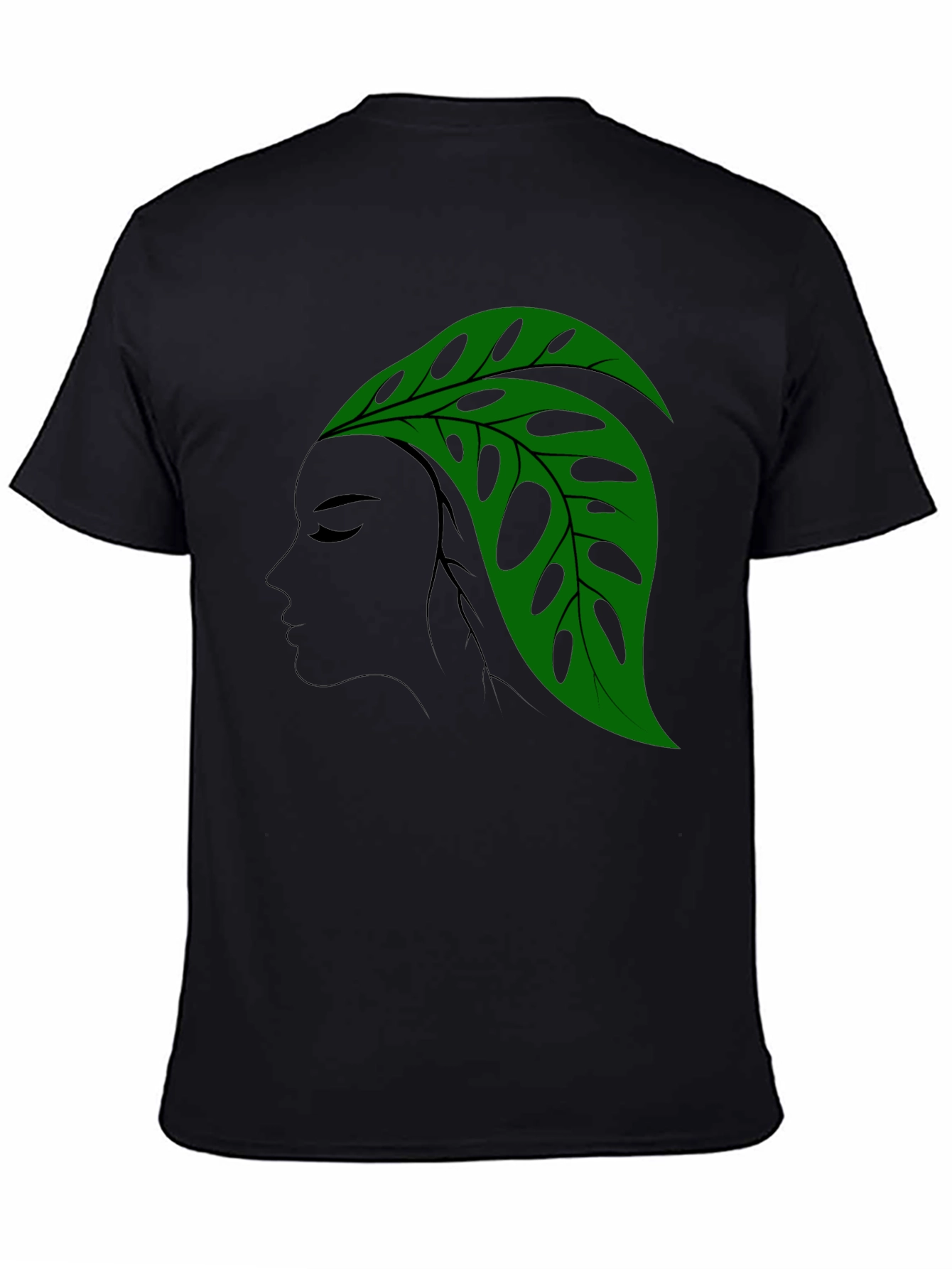 Monstera Leaf Lady Graphic T-Shirt