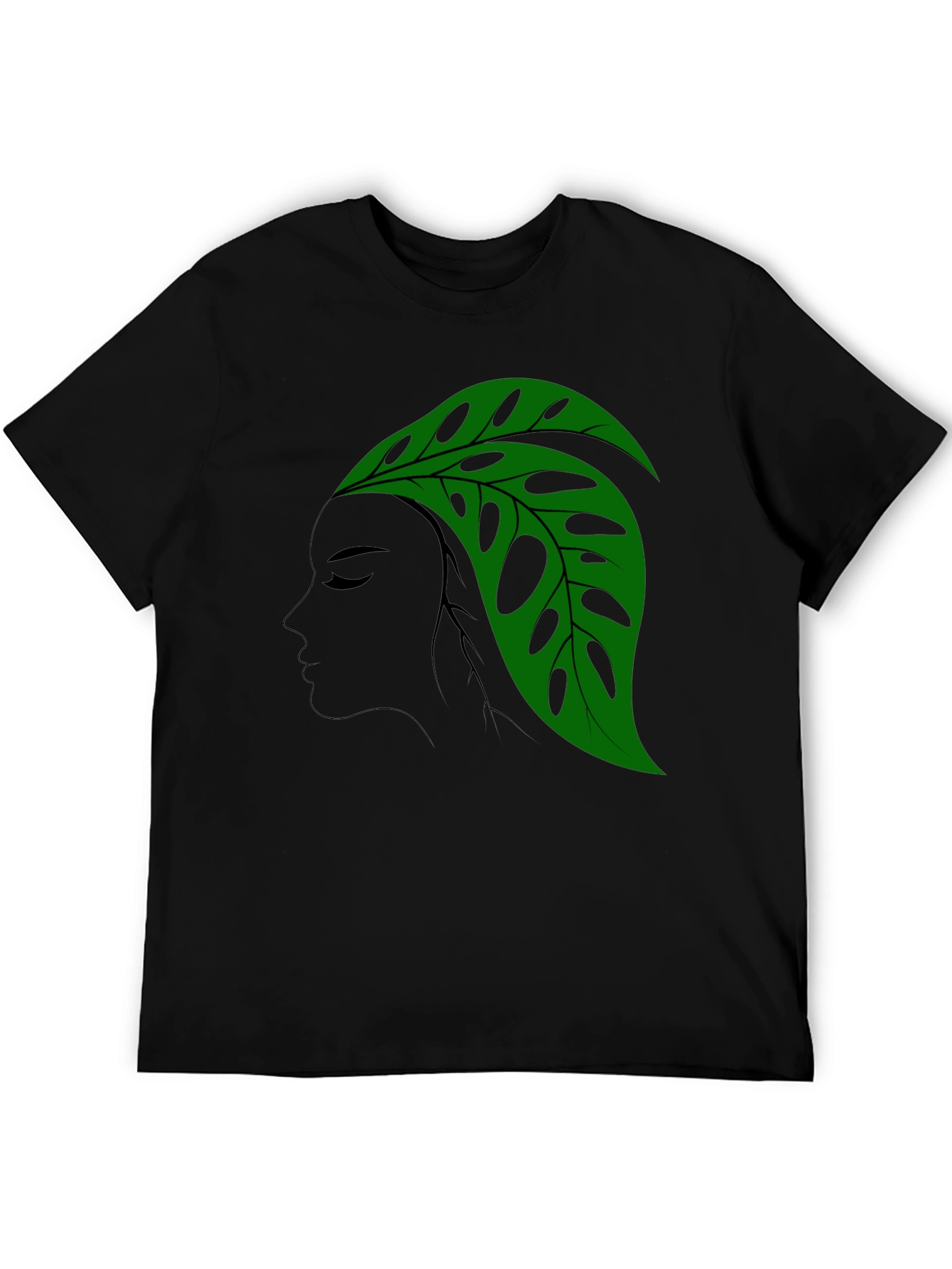 Monstera Leaf Lady Graphic T-Shirt