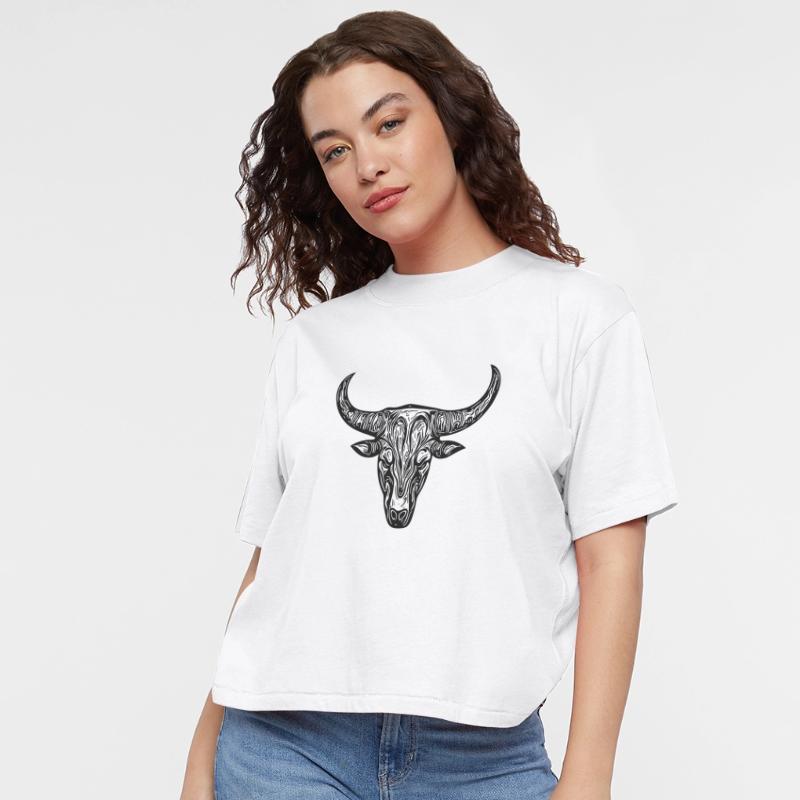 Bull Grill Logo Cattle Mythology Style