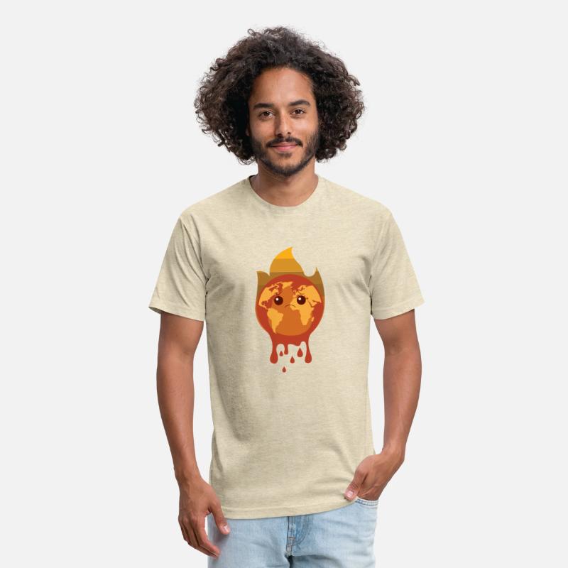Burning Mother Earth Sad Face Planet
