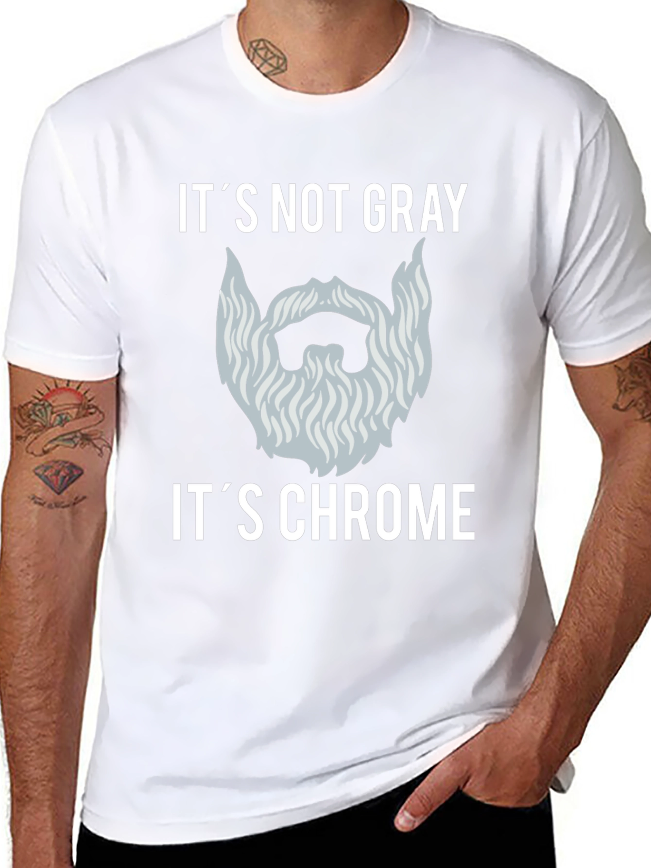 Its Not Gray Its Chrome Graphic T-Shirt