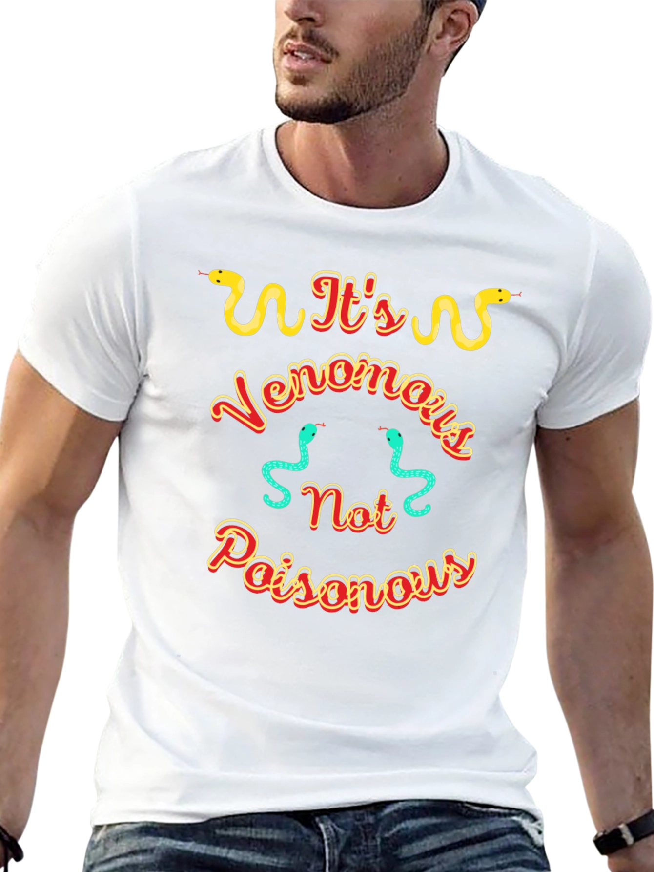 Venomous Snake Graphic T-Shirt