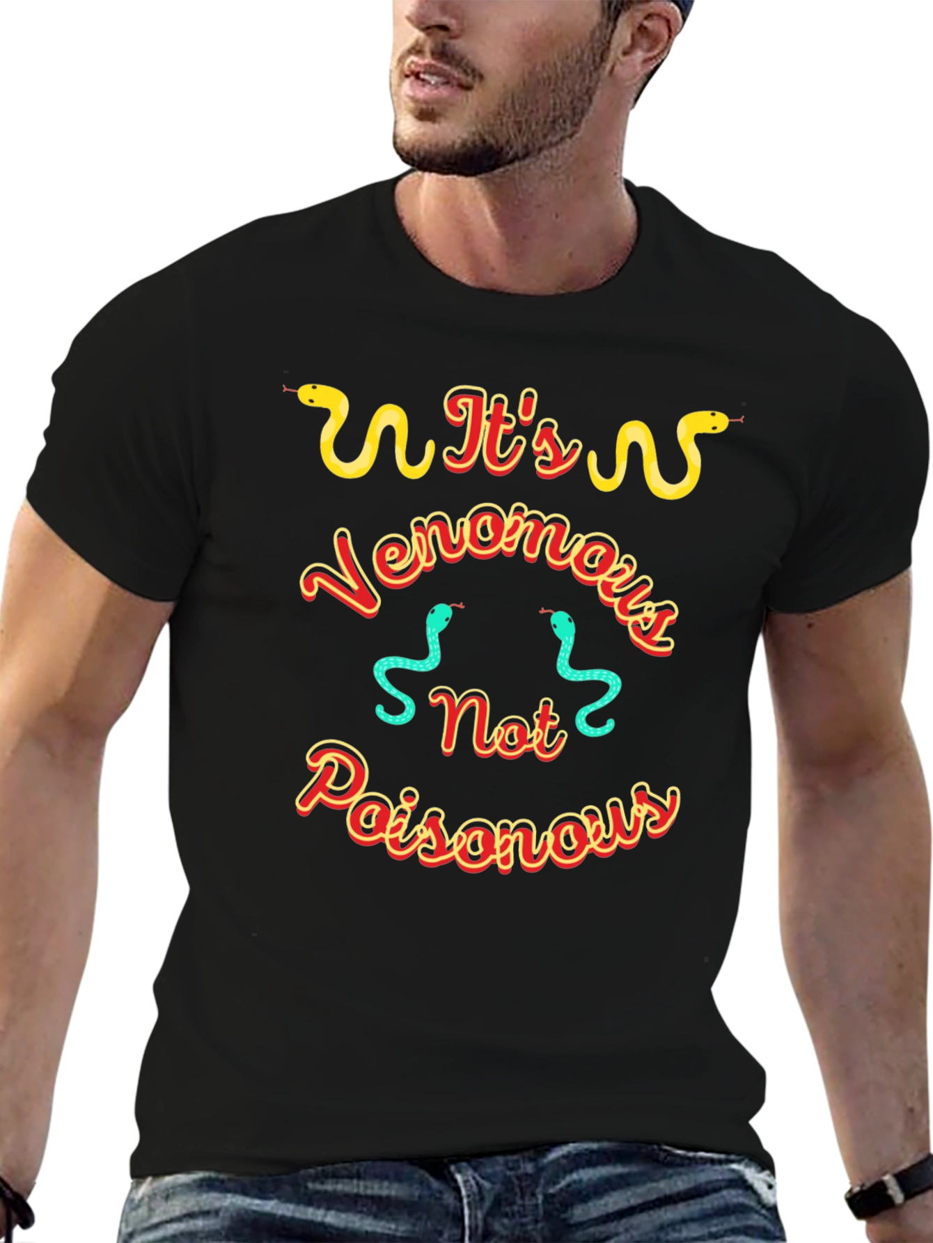 Venomous Snake Graphic T-Shirt