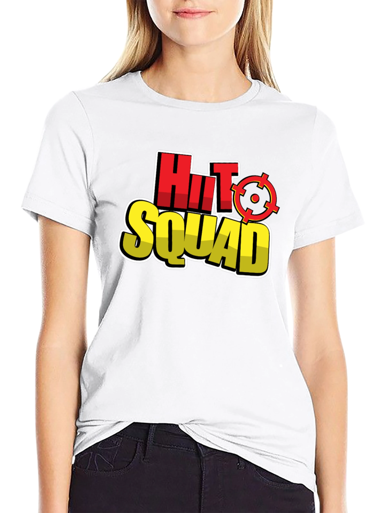 Hit Squad Graphic Tee - Black Cotton T-Shirt