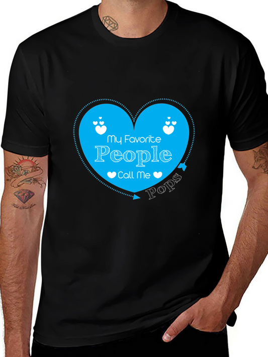 My Favorite People Call Me Pops Graphic Tee