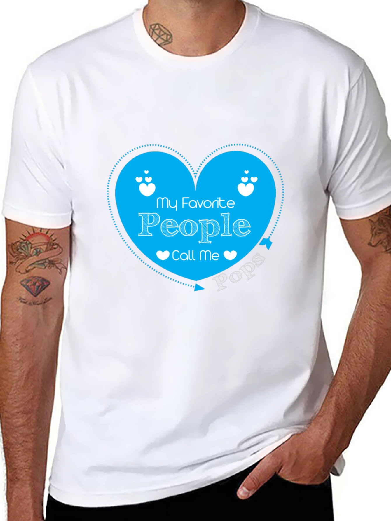 My Favorite People Call Me Pops Graphic Tee