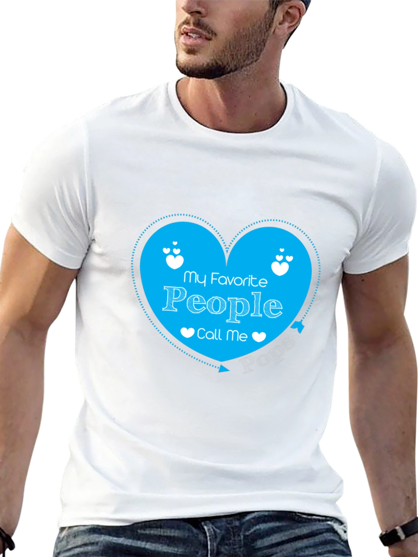 My Favorite People Call Me Pops Graphic Tee