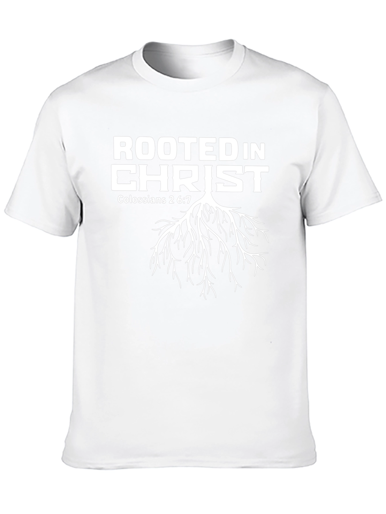 Rooted In Christ Black Christian T-Shirt