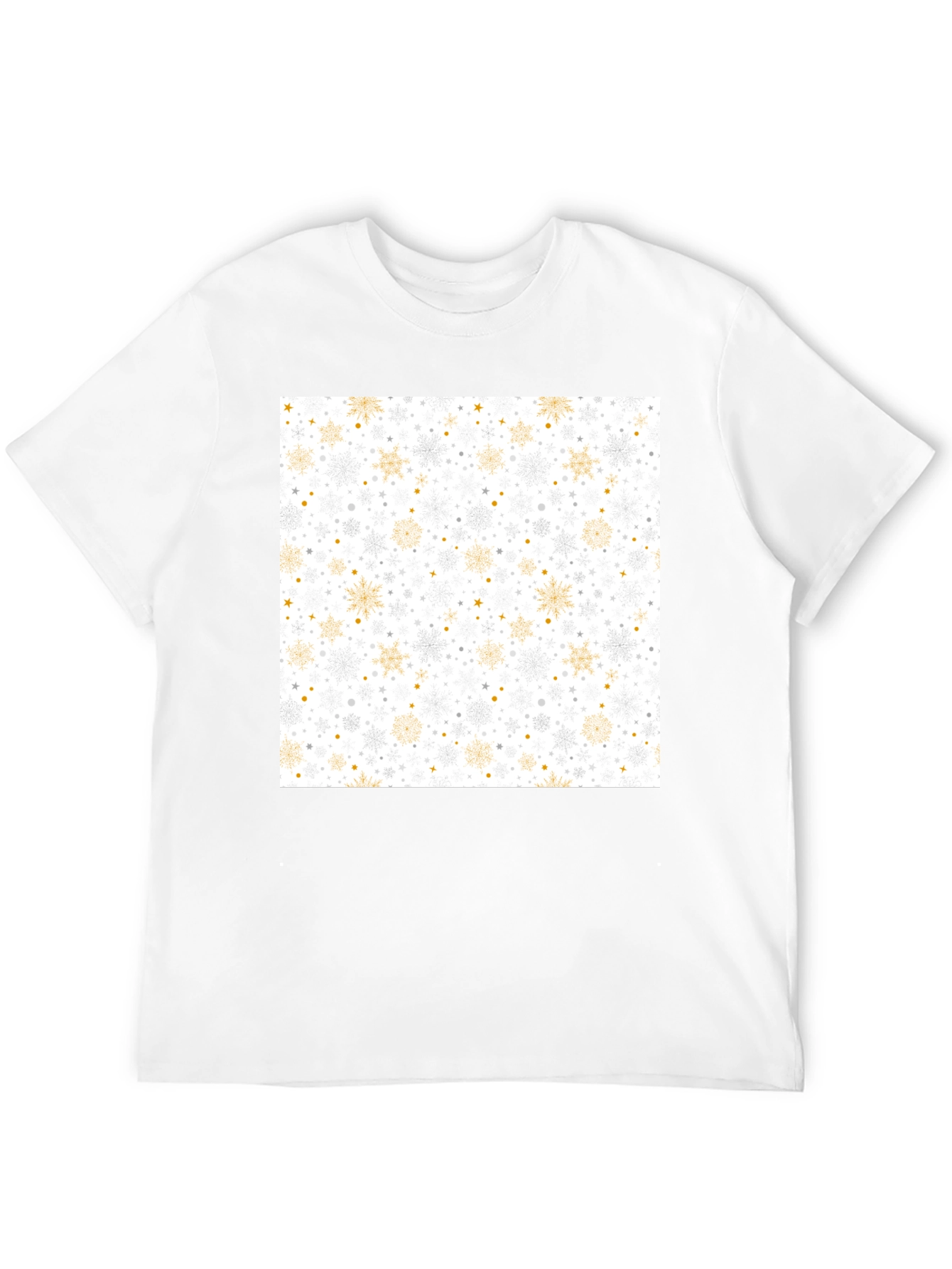 Festive Snowflake Pattern Tee - Holiday Style