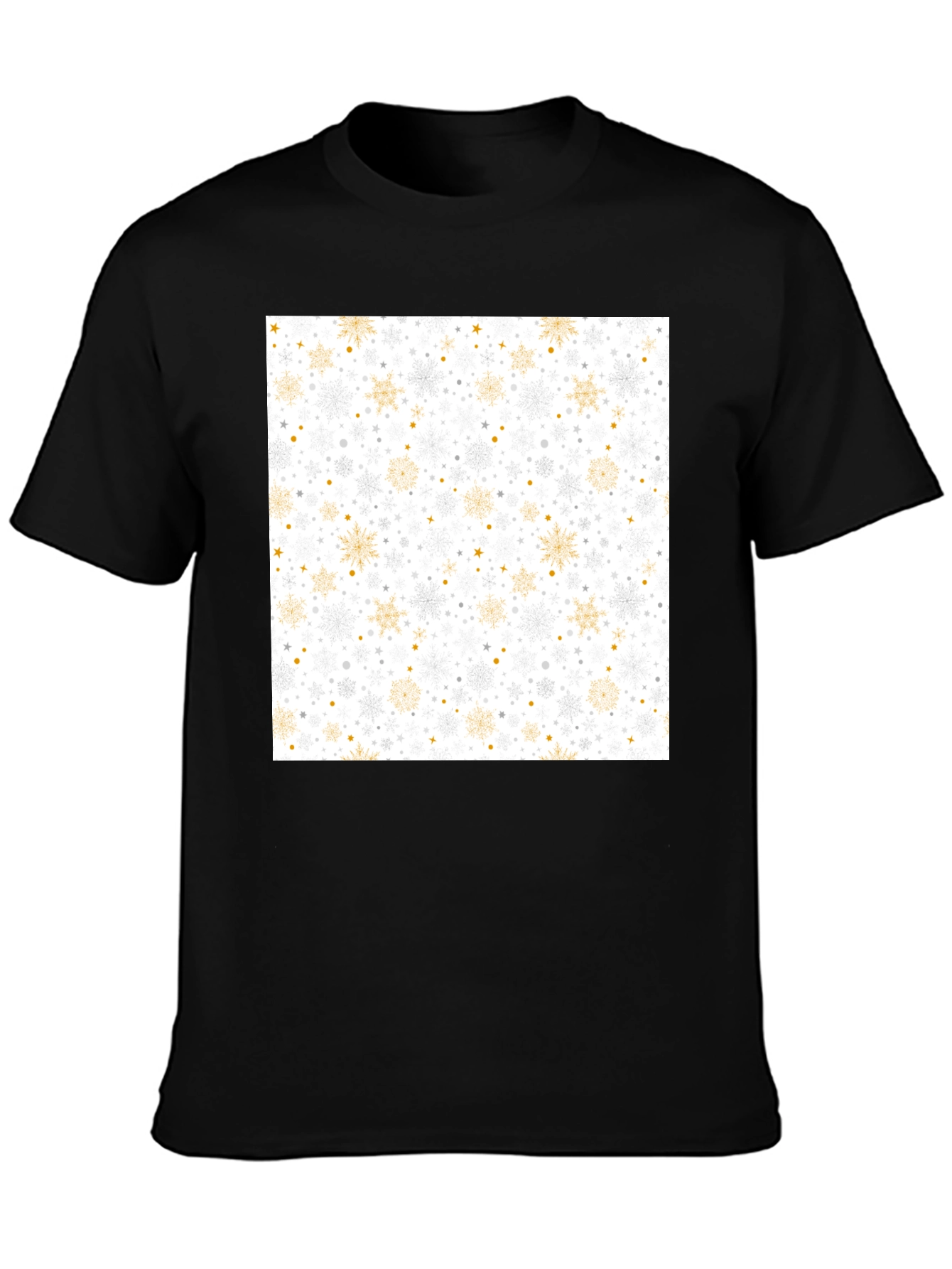 Festive Snowflake Pattern Tee - Holiday Style