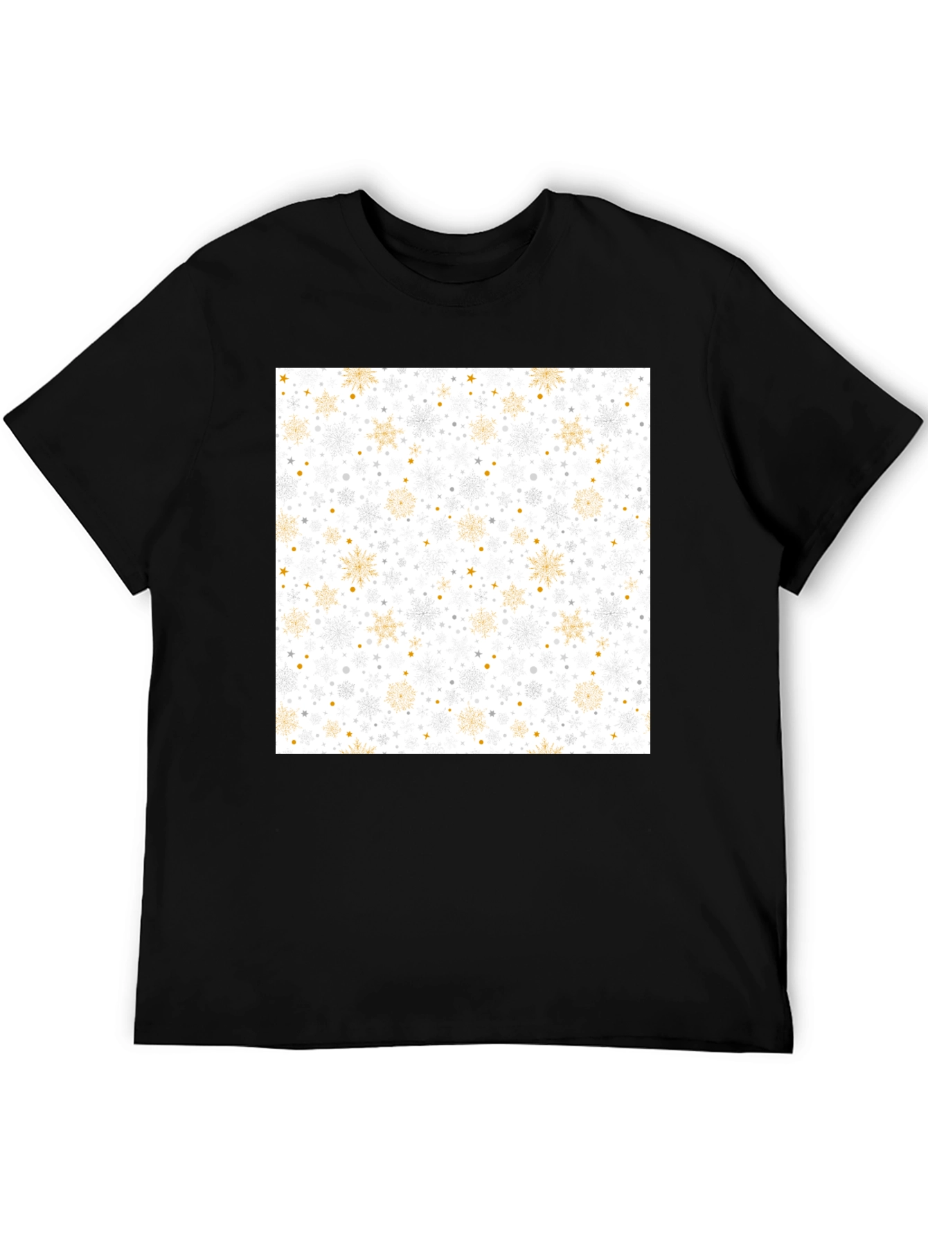 Festive Snowflake Pattern Tee - Holiday Style
