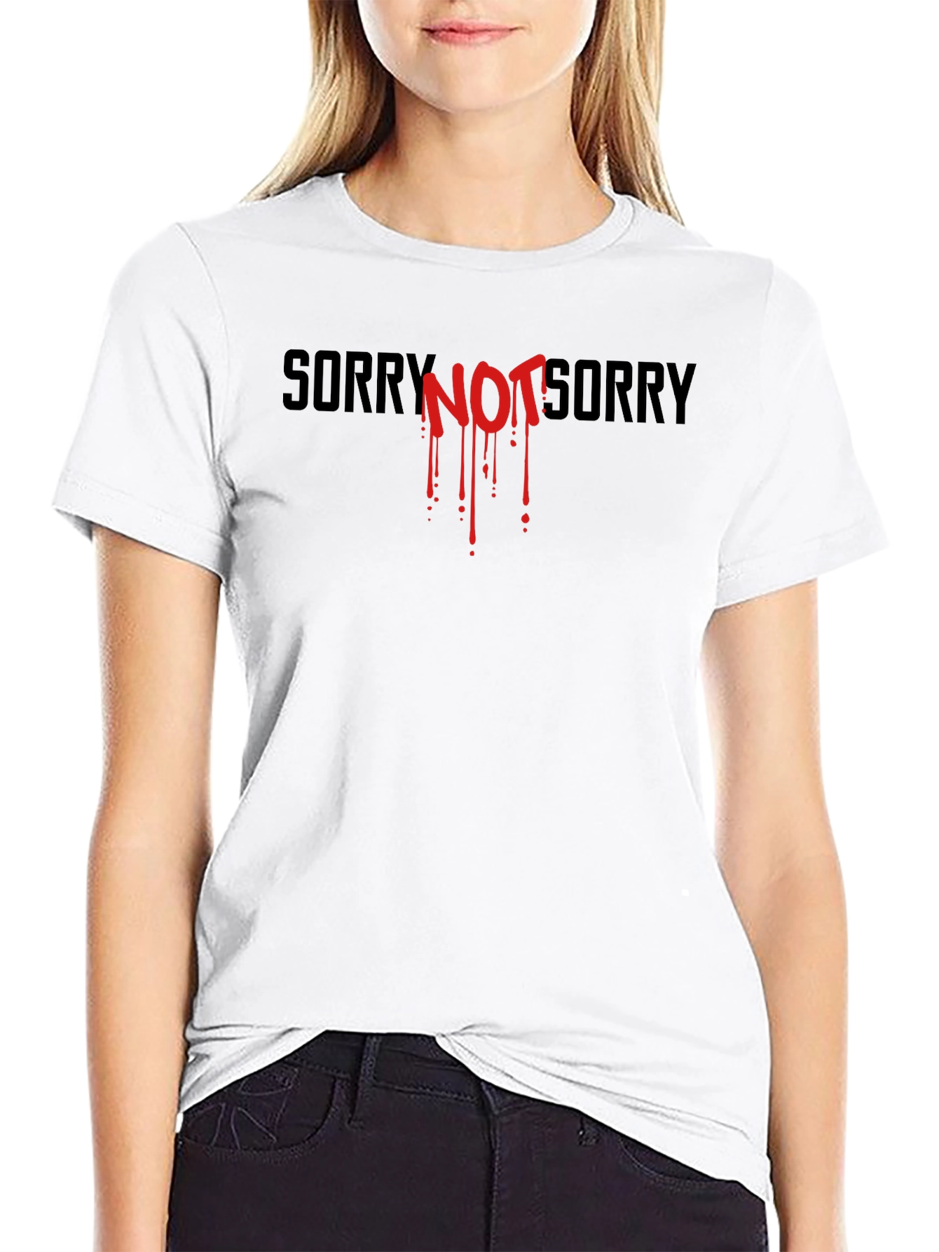 Edgy Sorry Not Sorry Graphic Tee