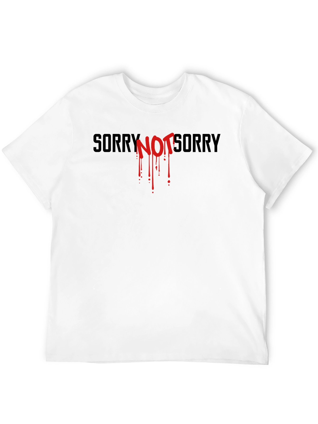 Edgy Sorry Not Sorry Graphic Tee